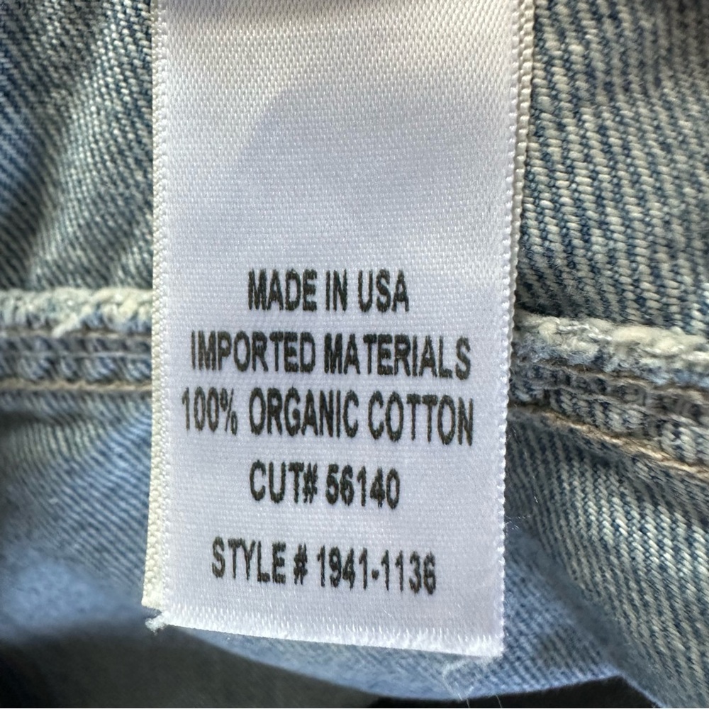 Citizens of Humanity Surplus Utility Jeans Size 26 High Rise 100% Organic Cotton - Picture 9 of 12